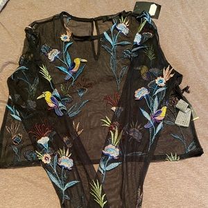 Mesh see through crop top